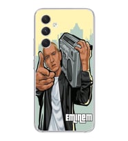 Samsung Galaxy S24 FE Uyumlu Eminem Tasarımlı Şeffaf Telefon Kılıfı