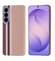 Lexroo Galaxy S26 Plus Kılıf M-safe Şarj Özellikli Karbon Fiber Görünümlü Nekst Kılıf - Gold