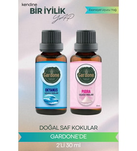 Okyanus + Pudra ( Oda Kokusu Aroma Terapi Buhurdanlık / Difüzör Yağı ) Set 2 Adet x 30 ML