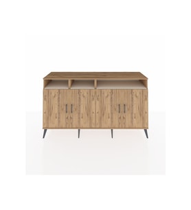 Kronos Konsol 6 Raflı 4 Kapaklı 176x59x99 Çam-Çam/Aytaşı