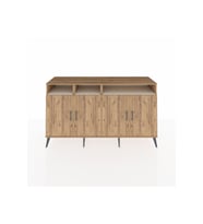 Kronos Konsol 6 Raflı 4 Kapaklı 176x59x99 Çam-Çam/Aytaşı
