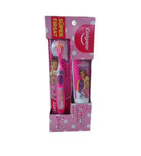 Colgate Barbie Çocuk Diş Macunu 75 ml + Barbie Diş Fırçası Seti