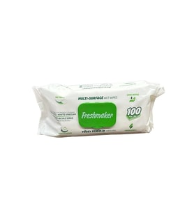 Freshmaker Karbonat ve Beyaz Sirke Katkılı Yüzey Temizlik Islak Havlusu - 100'lü Paket