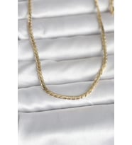 CM 14K Gold Renk Yassı Model 60 cm Kadın Kolye 5886