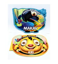 Şekilli Hayvanlar Serisi 2'li Kitap Set