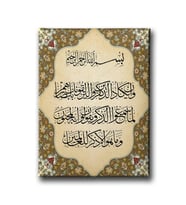 Nazar Ayeti Motifli Dini Kanvas Tablo AYD136