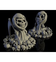 Kafatasları Üzerinde İskelet Dekoru 12 cm