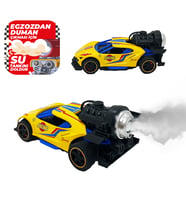 Spray Fonksiyonlu Pilli Metal Çek Bırak Araba Sesli Işıklı Sarı