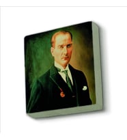 Atatürk Baskılı Doğaltaş  Magnet(KRT-101)Buzdolabı Süsü
