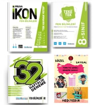 PRUVA AKADEMİ YAYINLARI 8.SINIF FEN BİLİMLERİ İKON SORU BANKASI+32 HAFTA FEN BİLİMLERİ DENEME+FEN Bİ