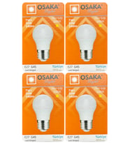 (4 Adet) Osaka 7W (50W) Sarı Işık E27 Duylu (Kalın Duy) Led Mini Ampul