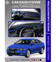 SKODA SUPER B (2015-2020) Torpido Örtüsü Ön Göğüs Halı Torpido Koruma Tam Uyum Kaymaz UV Koruma