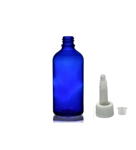 50ml mavi cam şişe getamisin kapak, 24 adet, plastik üstten damlalıklı şişe, damlatmalı şişe, damlatıcı şişe