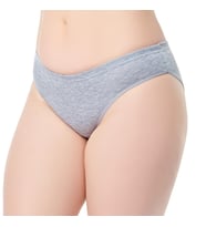 12 li Paket Tutku Bayan Düz Bikini Külot (Gri)