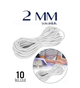 Turk Bel Paça Giysi Lastiği 2 mm 10 Mt