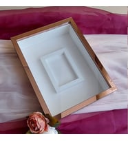 30x40 Cm Yeni Model Pasportulu  Rose Pleksi Kaplı Gül Kutusu Anı Çerçevesi! 8 Cm Derin Çerçeve(Fotoğraf Hediye)