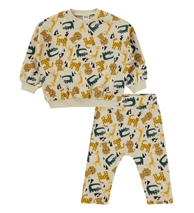 Civil Baby Hayvanlar Empirme 6-18 Ay Takım - Bej 12-18 Ay
