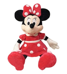 Minne mouse  36cm peluş oyuncak (Kırmızı)