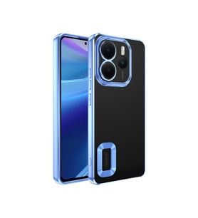 Xiaomi Redmi Note 14 4G Uyumlu Kılıf Kamera Korumalı Logo Gösteren Zore Omega Kapak