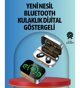 Akıllı Dijital Ekranlı Tws Kulaklık – Uzun Pil Ömrü, Stabil Bağlantı