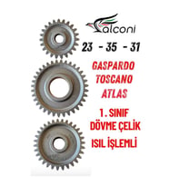 Falconi Tarla Tipi Rötovatör Şanzıman Dişli Takımı 23-35-31 Diş (03)
