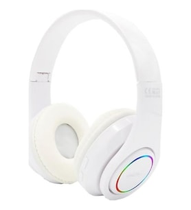Abk03 Kablosuz Rgb LED Bluetooth Kulaklık Beyaz Bağlantılı Kulak Üstü Kablosuz (Turkuaz)