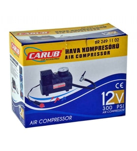 Carub 12v Hava Komprasörü 300psi Siyah