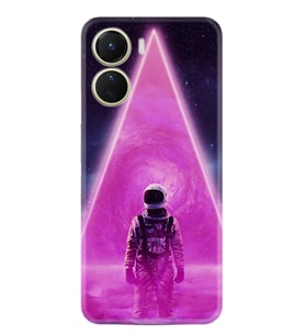 Vivo Y16 Kılıf Resimli Desenli Silikon Platinium Series Astro Purple2 1907