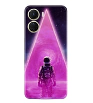 Vivo Y16 Kılıf Resimli Desenli Silikon Platinium Series Astro Purple2 1907
