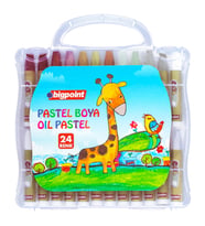 Bigpoint Pastel Boya 24 Renk - Şeffaf Çantalı