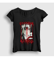 Presmono Kadın Siyah Tears Cannibal Corpse T-Shirt 33071tt