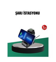 Kablosuz Şarjlı Dijital Masa Saati – 3 Parlaklık Seviyeli LED, Hızlı Şarj, İOS Uyumlu