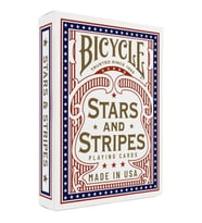 Bicycle Stars and Stripes Yıldızları ve Çizgileri Premium Oyun Kağıdı iskambil Kartları Destesi (Karışık)