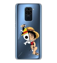 Xiaomi Redmi NOTE 9 Uyumlu One Piece Luffy Tasarımlı Şeffaf Telefon Kılıfı
