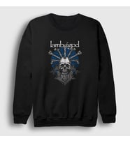 Presmono Unisex Siyah Bones Lamb Of God Sweatshirt 93770tt