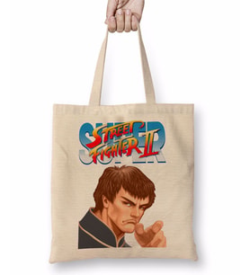 Street Fighter 2 Dhalsim Bez Çanta Uzun Saplı