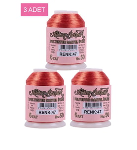 3 Adet Altınbaşak Oya ve Dantel İpi 20 gr - Royaleks - No: 047