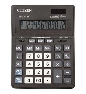Citizen Cdb-1201Bk Büyük Hesap Makinesi