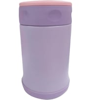 Çelik İçli Termos 500 Ml Çelik Kaşık İle Mor-Pembe