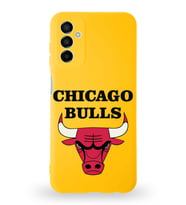 Samsung Galaxy M13 Uyumlu Lansman Kılıf Altı Kapalı İçi Kadife  Chicago Bulls Tasarımlı  Kapak (Şeffaf)