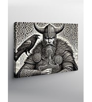 Kanvas Tablo Viking Savaşçı Portresi
