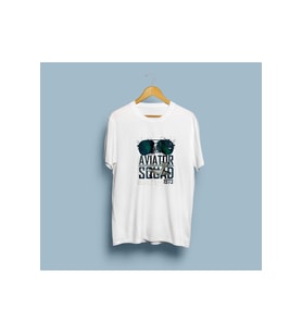 Oversize Aviator Squad Tasarım Unisex T-shirt