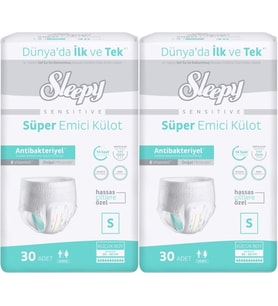 Sleepy Hasta Bezi Yetişkin Emici Külot S - Küçük - Small 60 Adet (2PK*30)