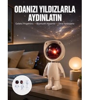 Projeksiyon Güneş Lambası Astronot Gün Batımı Projektör Led Işıklı Yeni Nesil