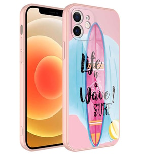 Apple iPhone 11 Kılıf Kamera Korumalı Renkli Tasarım Kadife İç Yüzey Silikon NO10