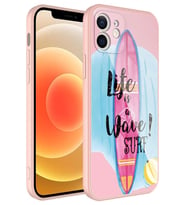 Apple iPhone 11 Kılıf Kamera Korumalı Renkli Tasarım Kadife İç Yüzey Silikon NO10