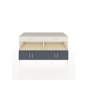 Kronos Konsol 2 Raflı 2 Çekmeceli 4 Kapaklı 176x59x99 Aytaşı-Antrasit/Aytaşı
