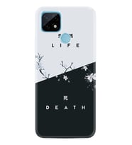 Realme C11 C21 C21Y C25Y C11 2021 Kılıf Desemli Silikon Life and Death 1339
