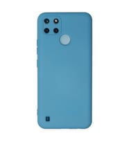 Realme C25y Kılıf Nano İçi Kadife Silikon - Mavi