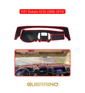 FIAT Dukato X250 2006-2014 Modellerine UygunTORPİDO KORUMA HALISI KIRMIZI KENAR